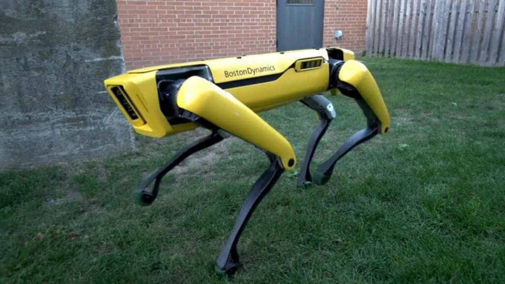 SpotMini Robots trekken vrachtwagen