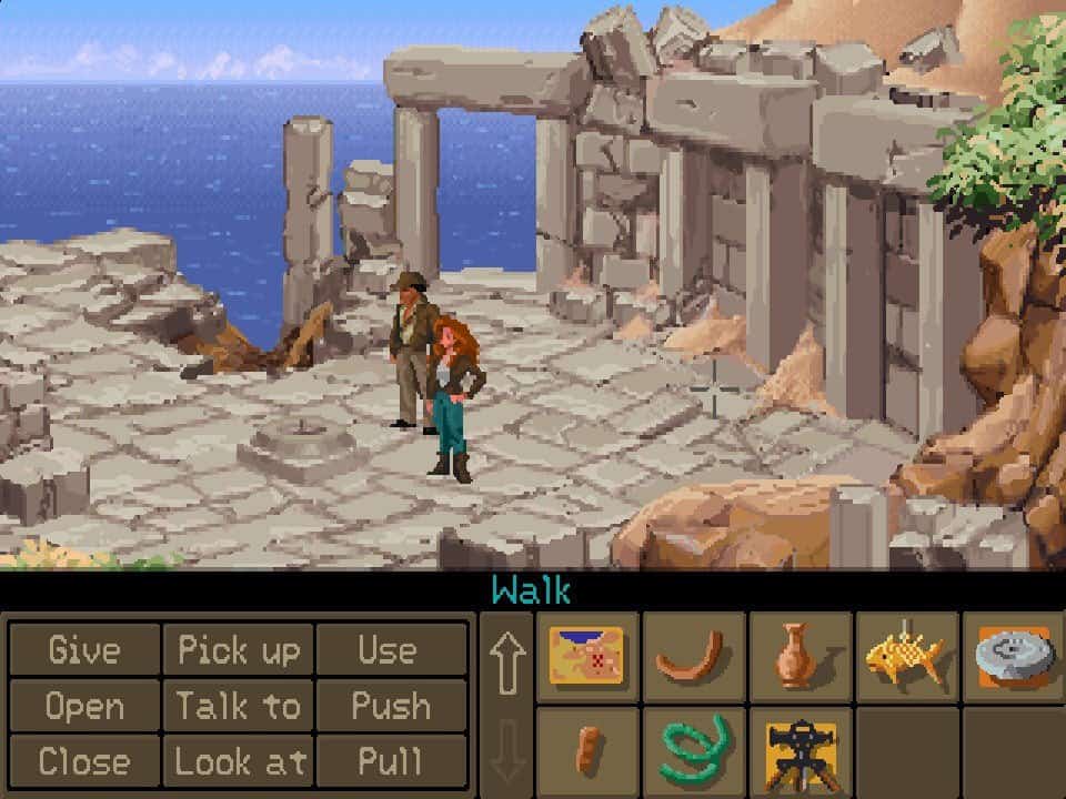 Indiana Jones Fate of Atlantis DOS-games vroeger