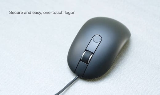 Dell mouse muis vingerafdruk scan